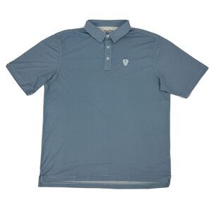 Straight Down Performance Shirt Men XXL Blue‎ Polo Golf Highland Country Club GA